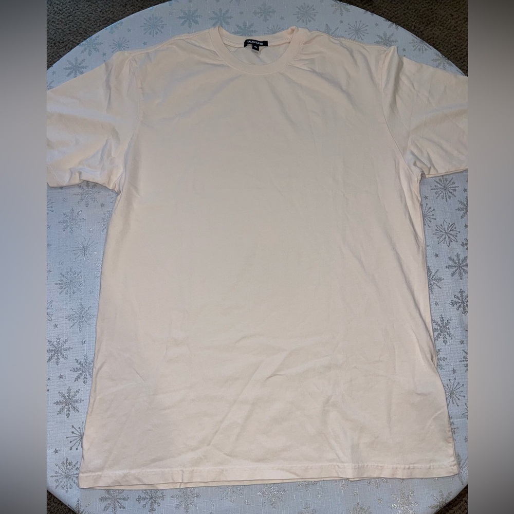 TALENTLESS Beige Short Sleeve Tee